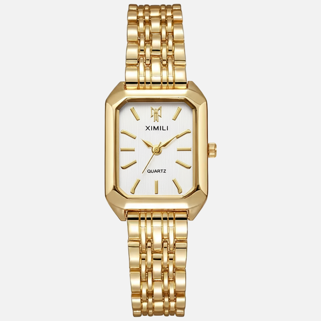 SAPIEN Aurelien - Gold - White Dial with a white face on a white background
