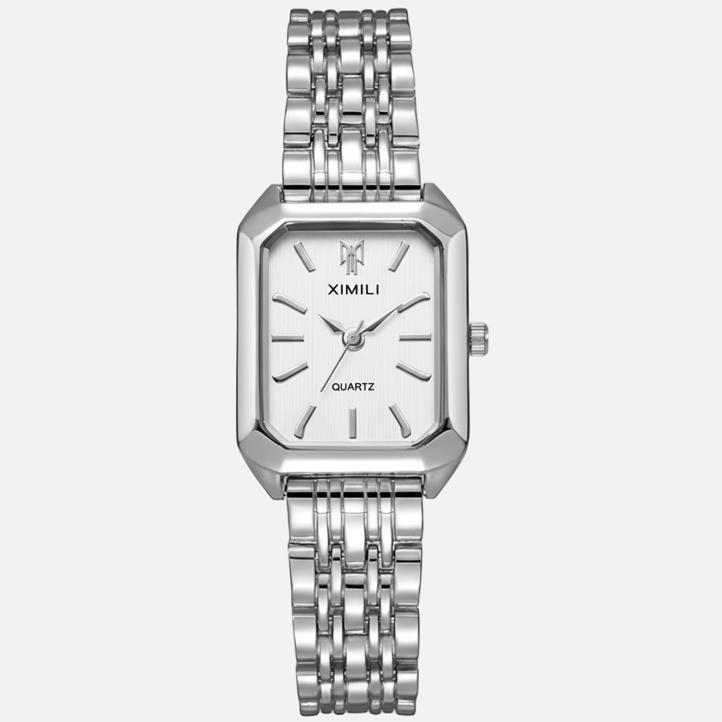 SAPIEN Aurelien - Silver - White Dial with a white face on a white background